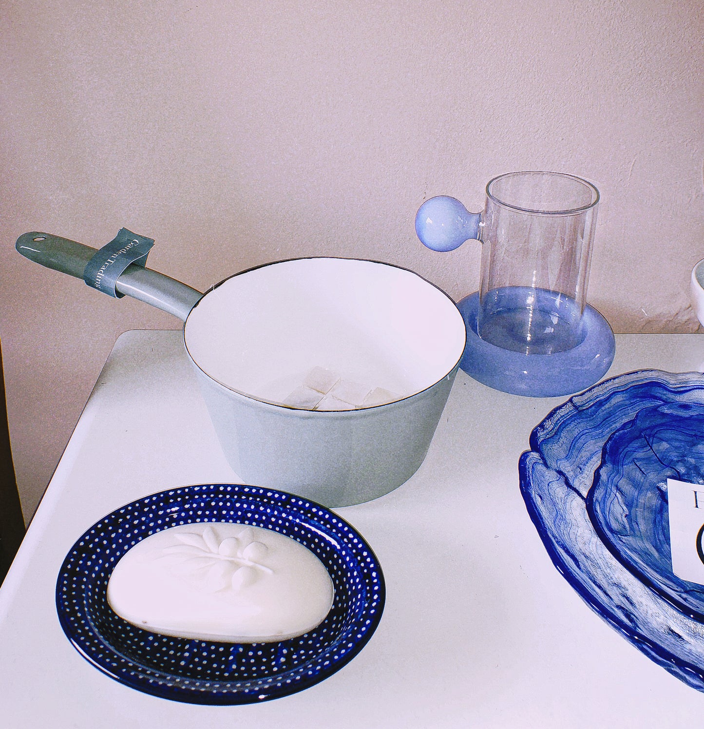 Cobalt Swirl Serving Plates by PROSE Tabletop