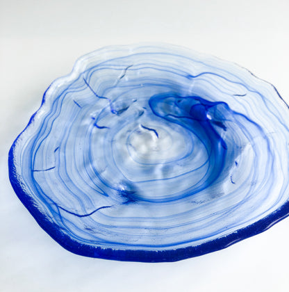 Cobalt Swirl Serving Plates by PROSE Tabletop