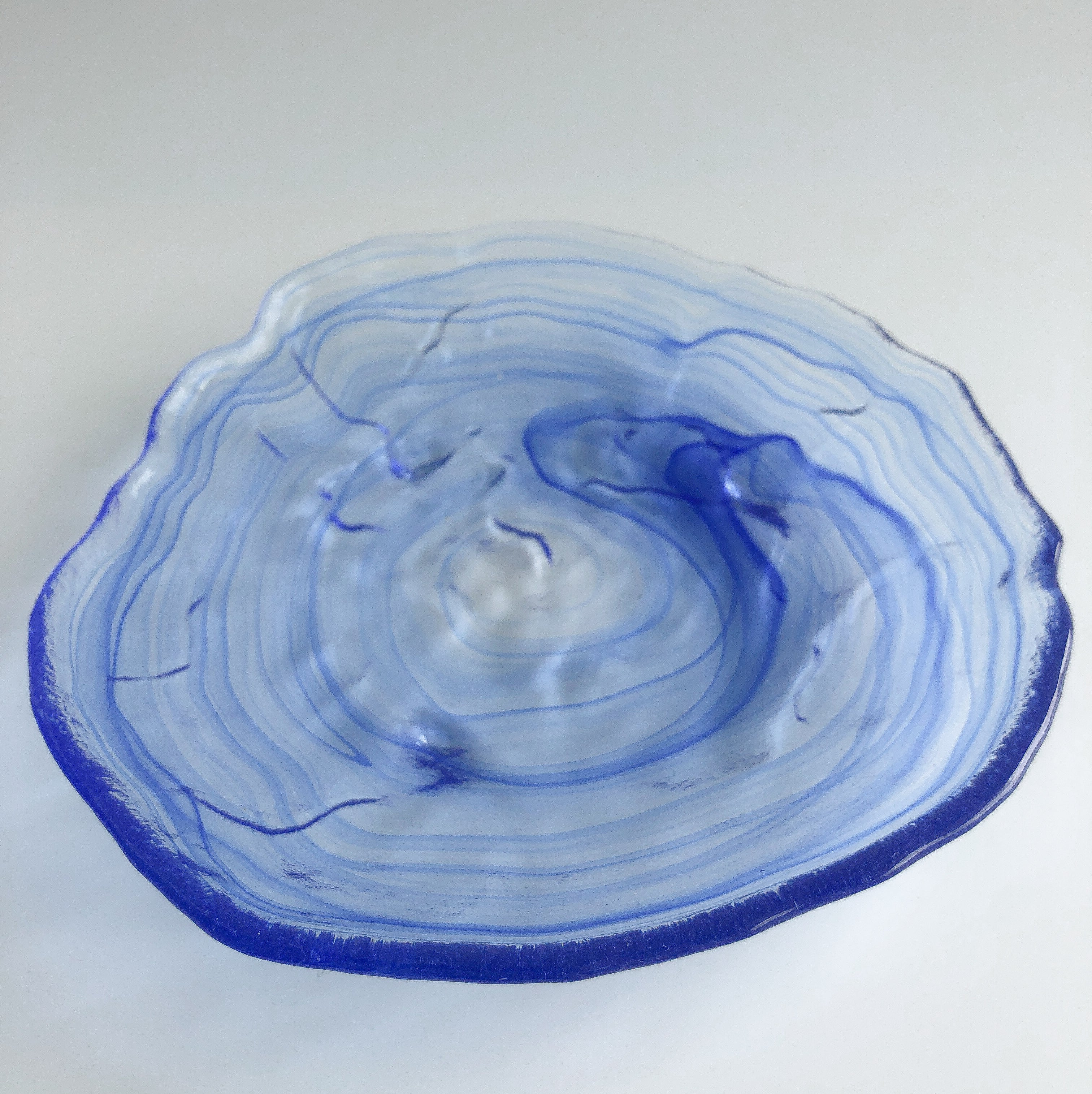 Cobalt Swirl Serving Plates by PROSE Tabletop