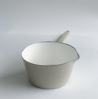 Grey Enamel Milk Pan by Garden Trading