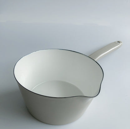 Grey Enamel Milk Pan by Garden Trading