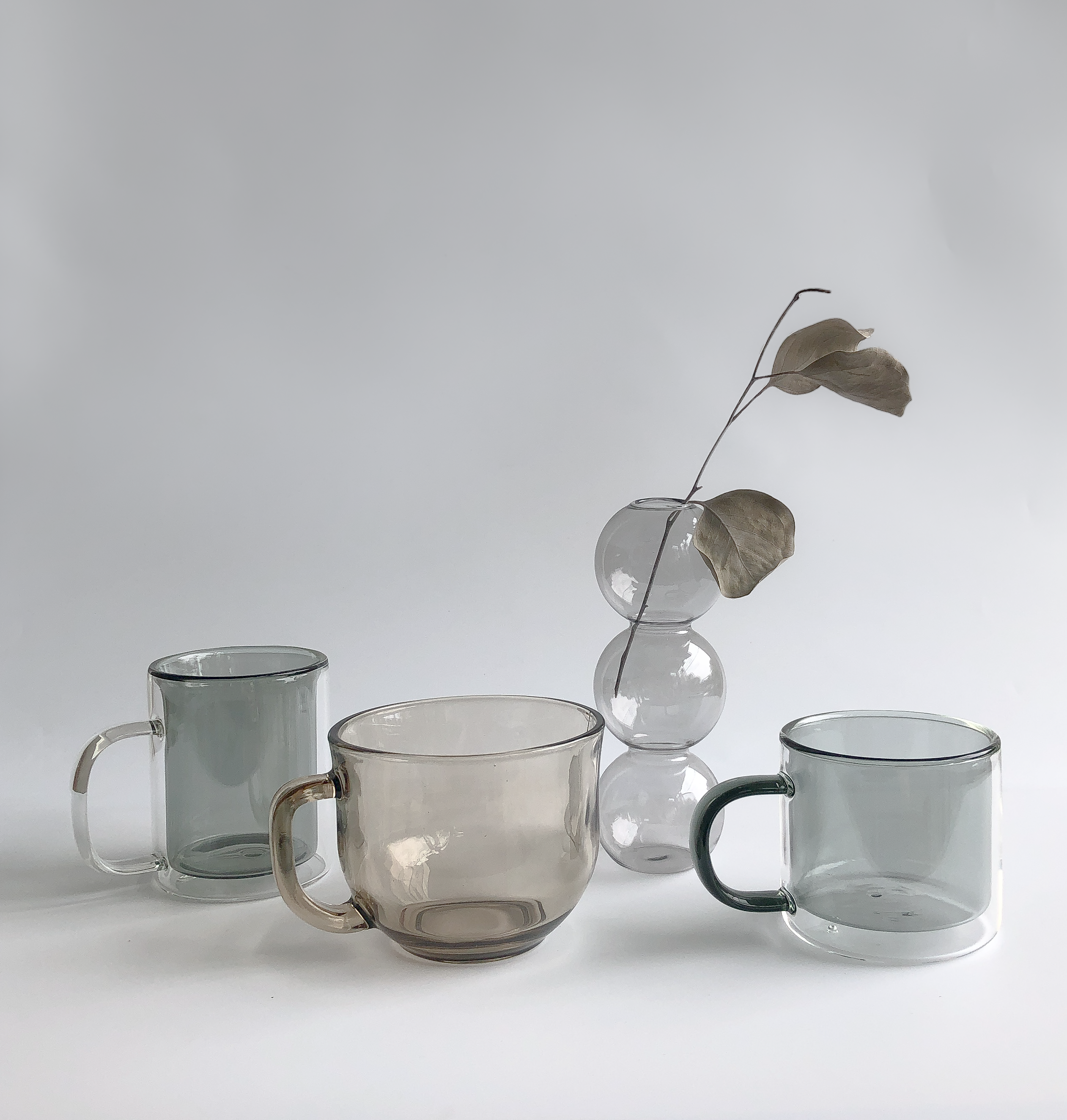 Cappucino Mug in Grey by PROSE Tabletop