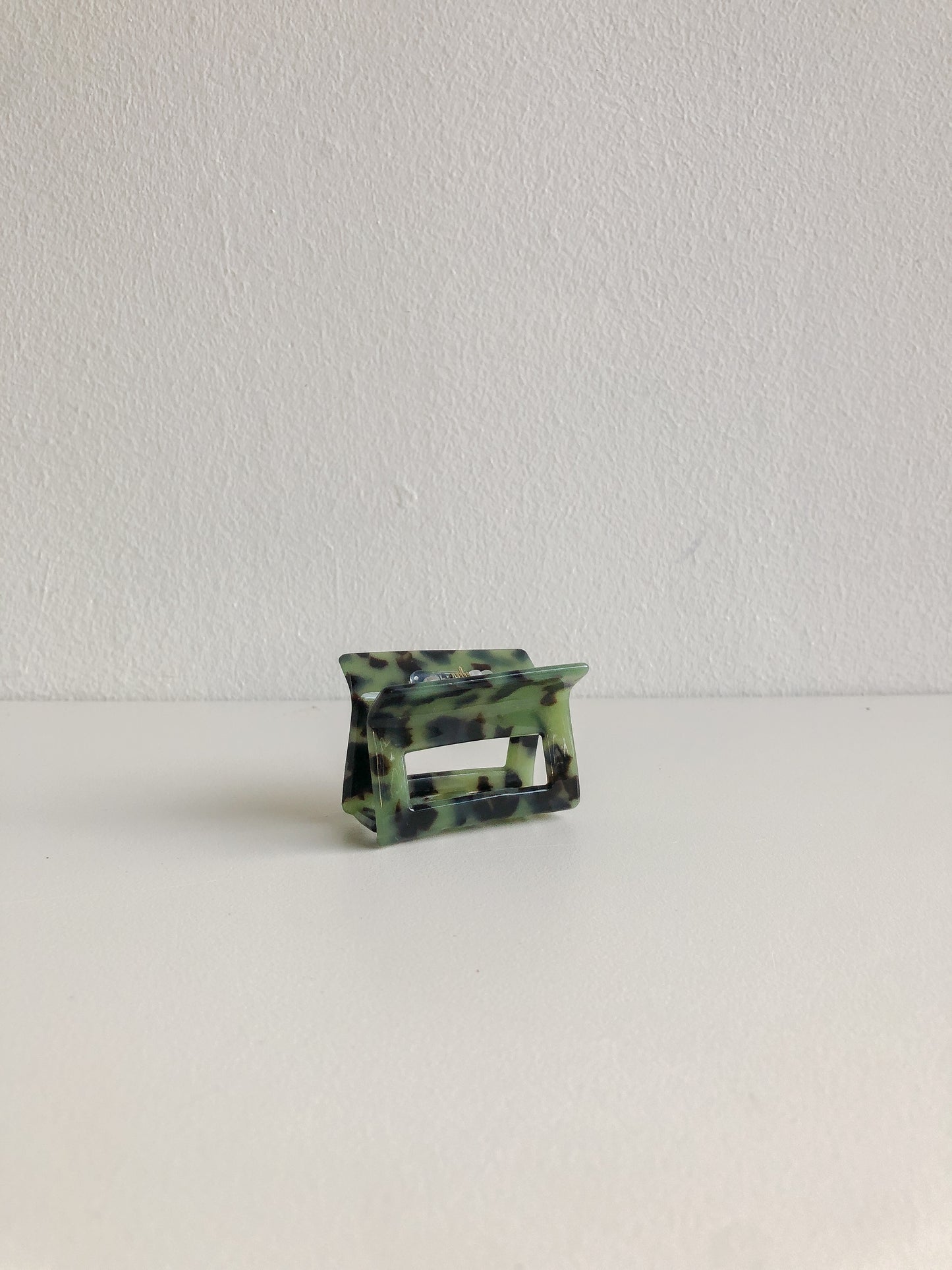 Leopard Mini Claw Clip in Jade by Veronique