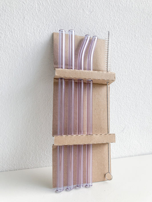 Lilac Straw Set by PROSE Tabletop