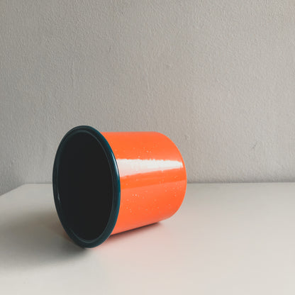 Orange Enamel Coffee Mug by PROSE Tabletop