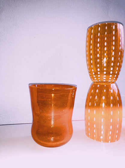 Candy Drink Glasses in Chilli by PROSE Tabletop