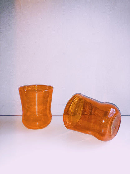 Candy Drink Glasses in Chilli by PROSE Tabletop