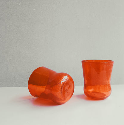 Candy Drink Glasses in Chilli by PROSE Tabletop