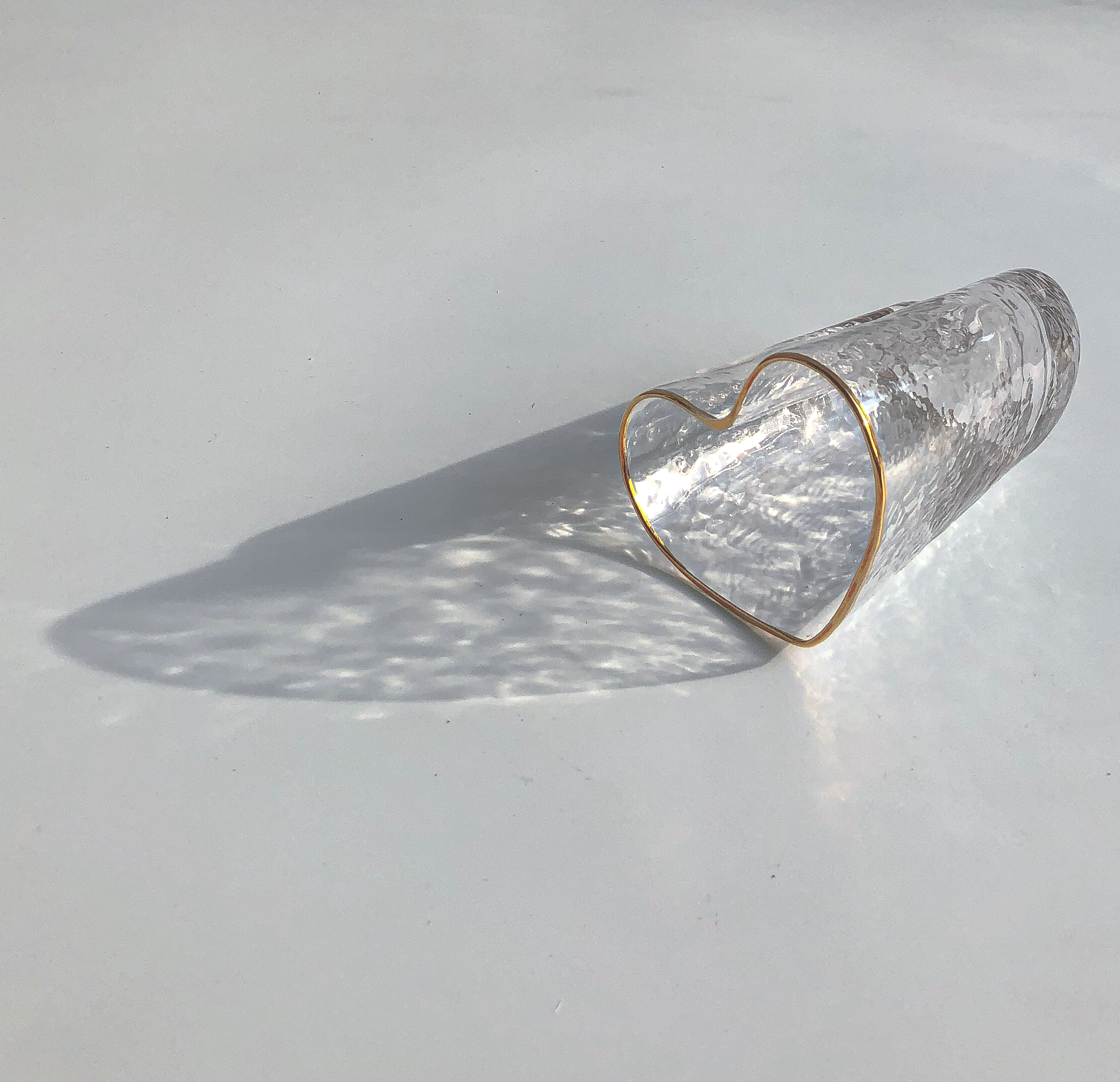 Crystal Heart Brush Holder by Veronique