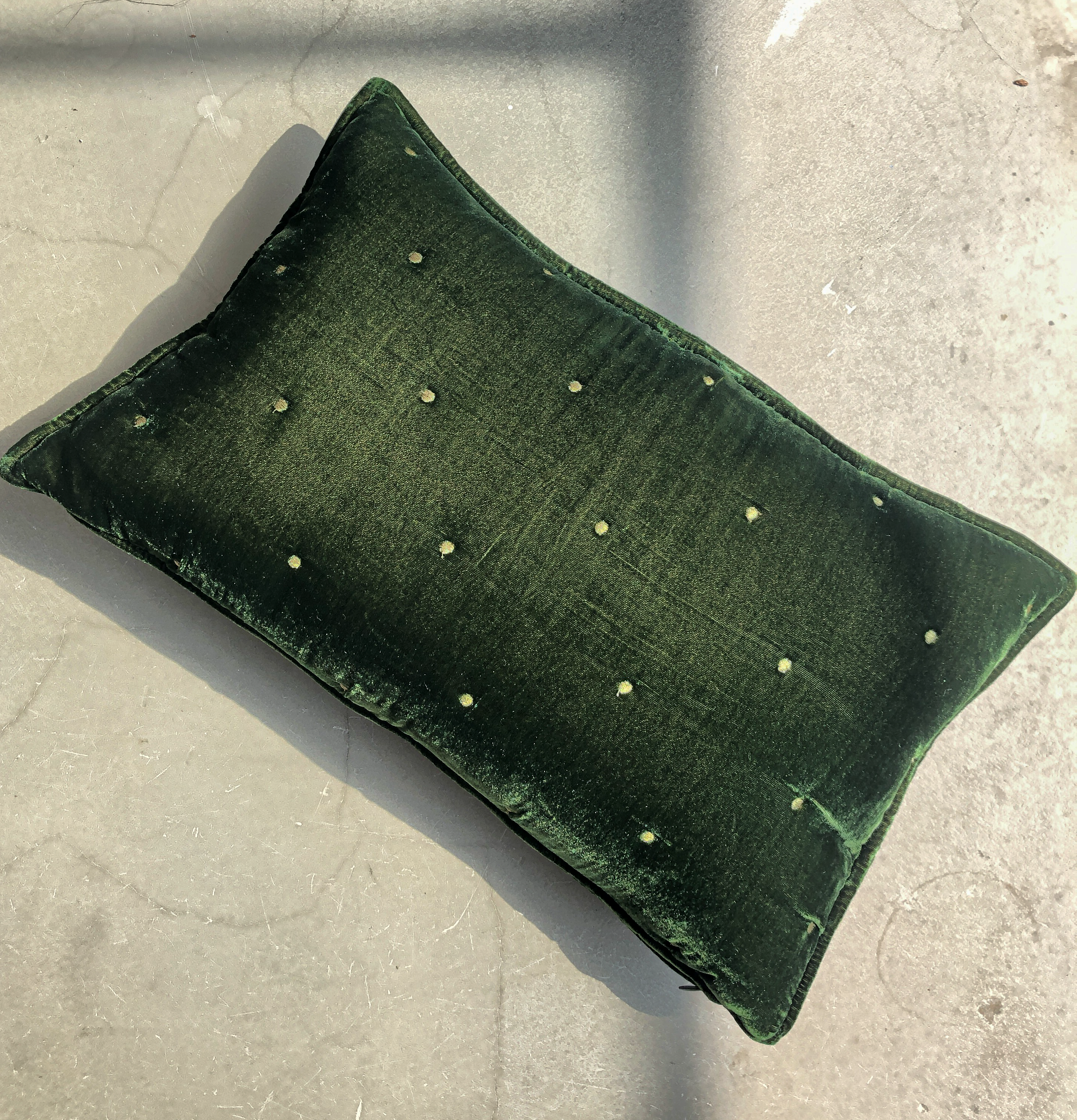 Velvet Square Cushion in Blush by PROSE Tabletop