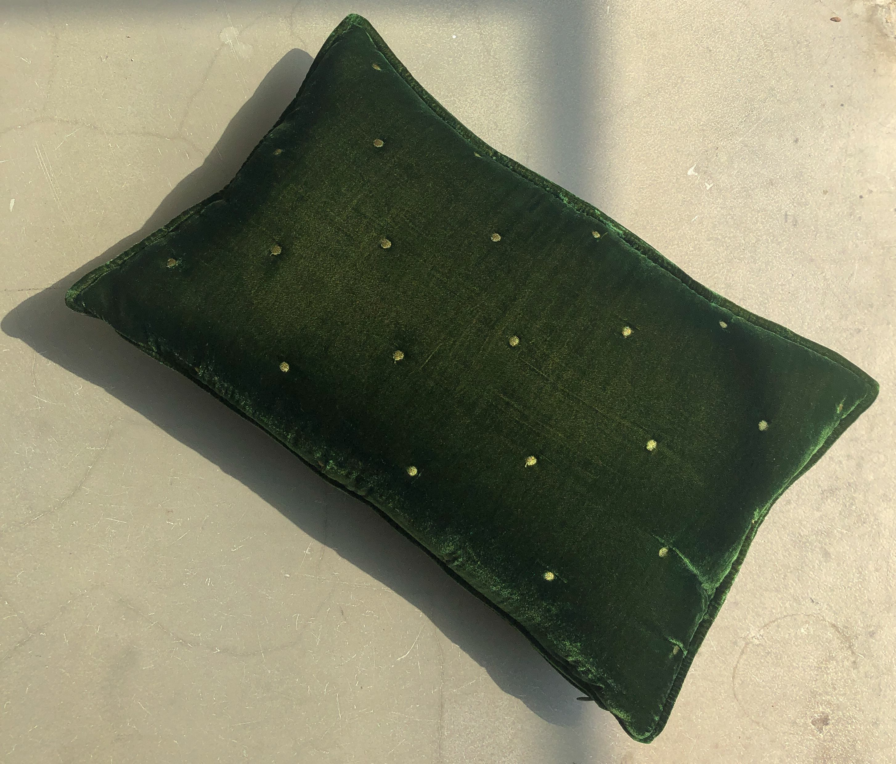Velvet Square Cushion in Blush by PROSE Tabletop