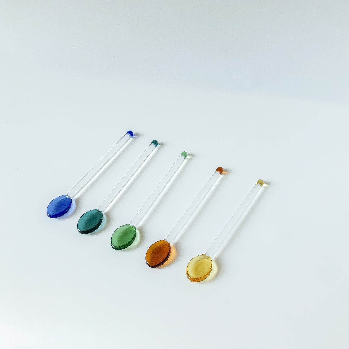 Gumdrop Glass Teaspoons by PROSE Tabletop