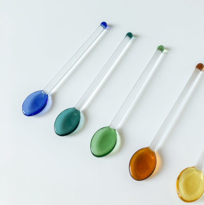 Gumdrop Glass Teaspoons by PROSE Tabletop