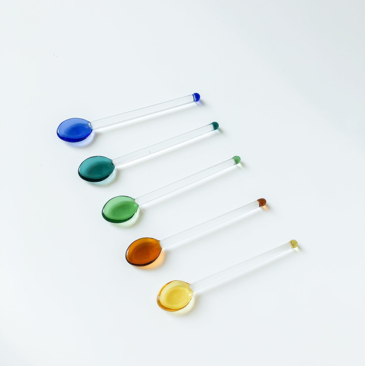 Gumdrop Glass Teaspoons by PROSE Tabletop