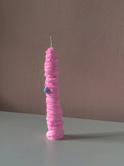 Pink Monster Candle by nag.19