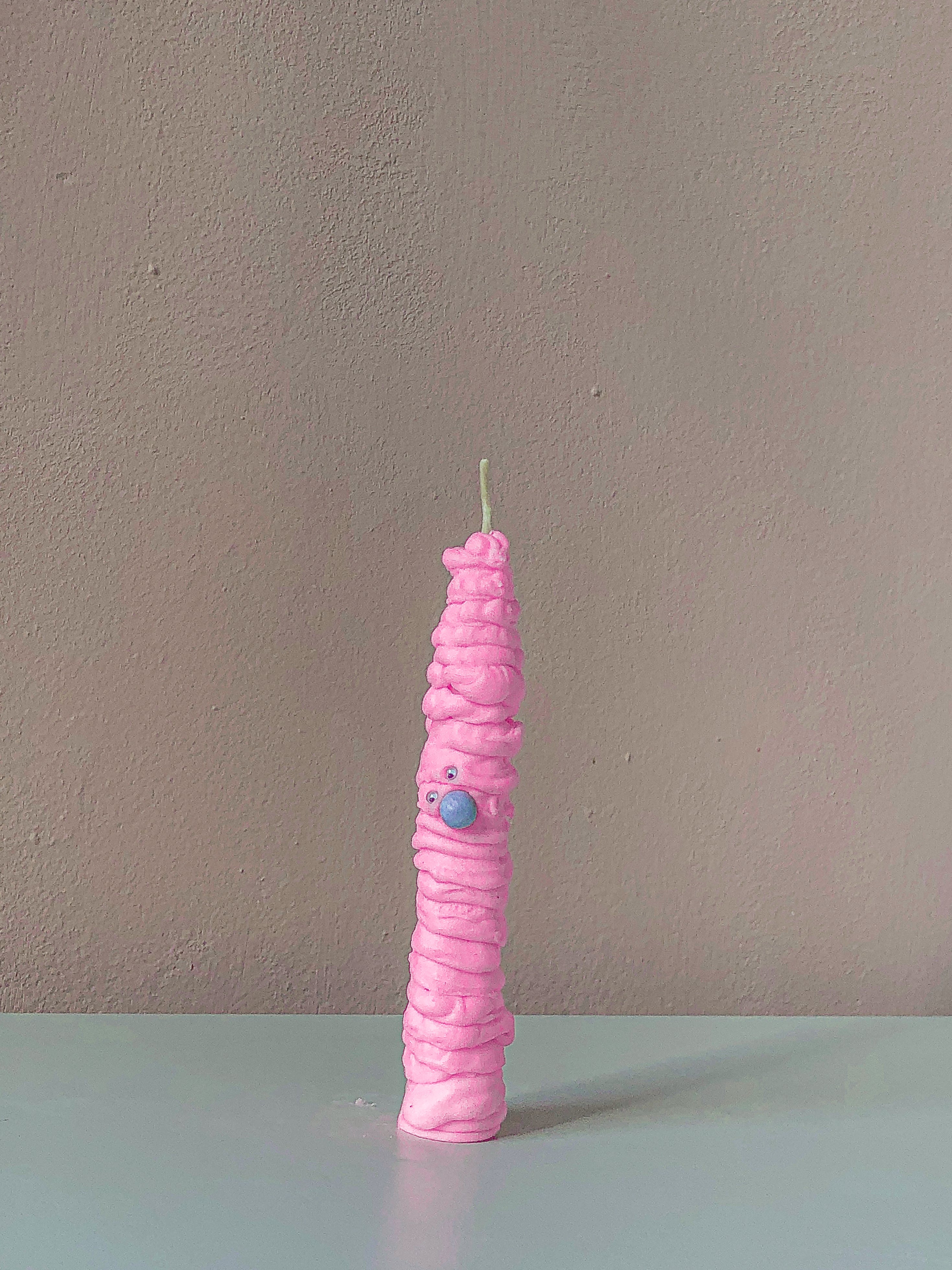 Pink Monster Candle by nag.19