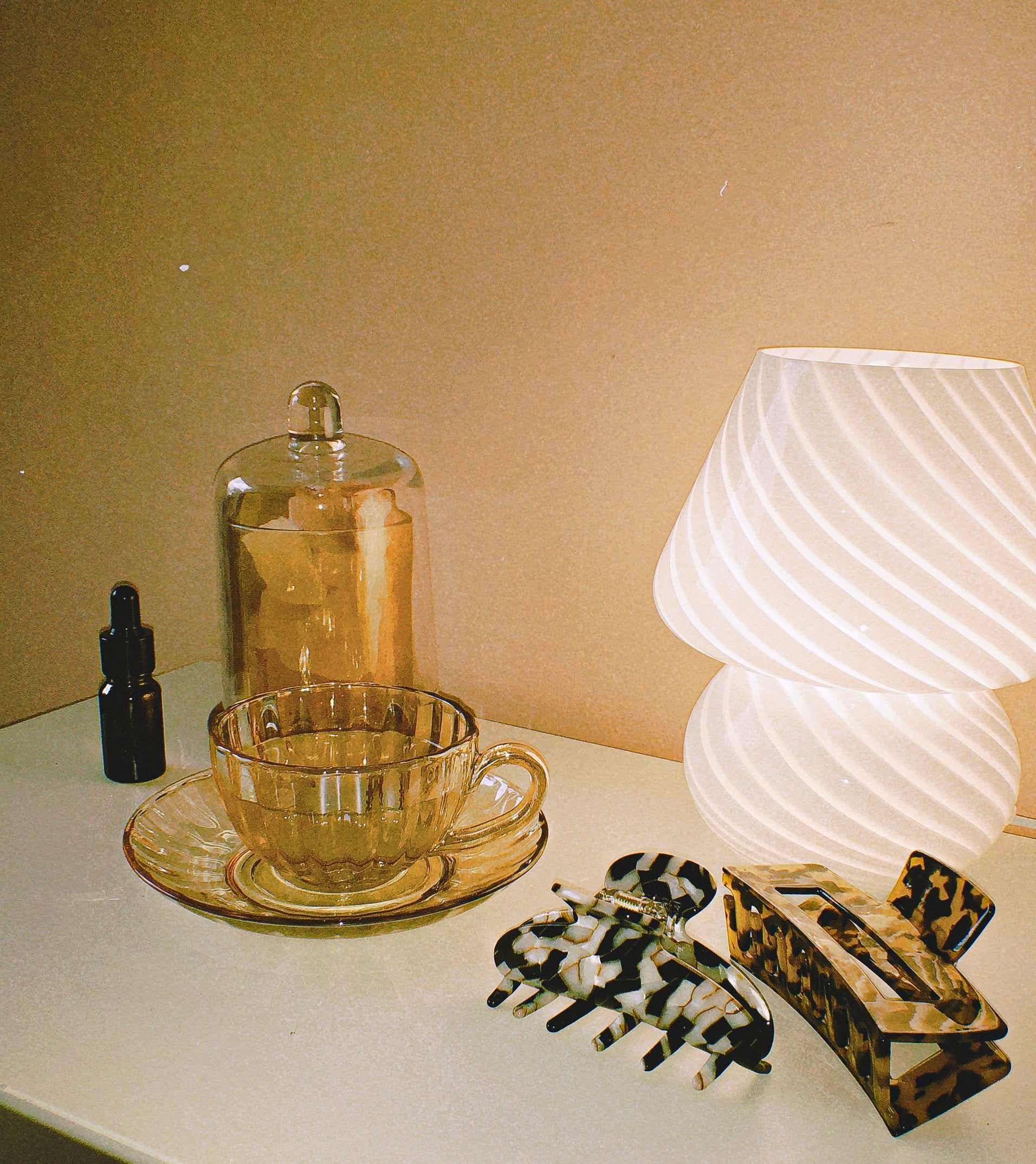 Vintage Carnival Glass Teapot Set by PROSE Tabletop