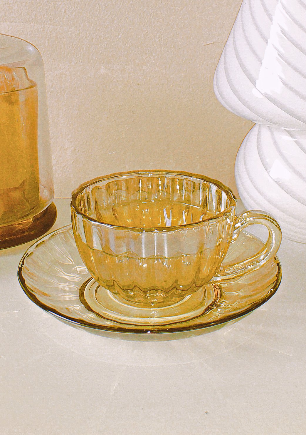 Vintage Carnival Glass Teapot Set by PROSE Tabletop