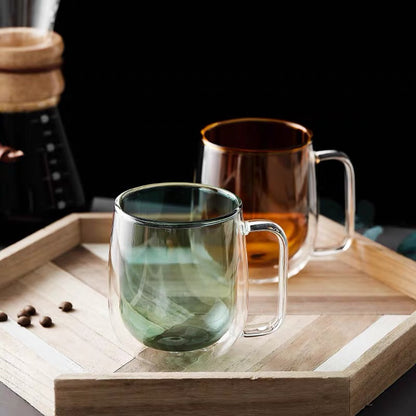 Insulated Curve Glass Mug by PROSE Tabletop