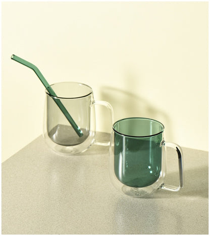 Insulated Curve Glass Mug by PROSE Tabletop