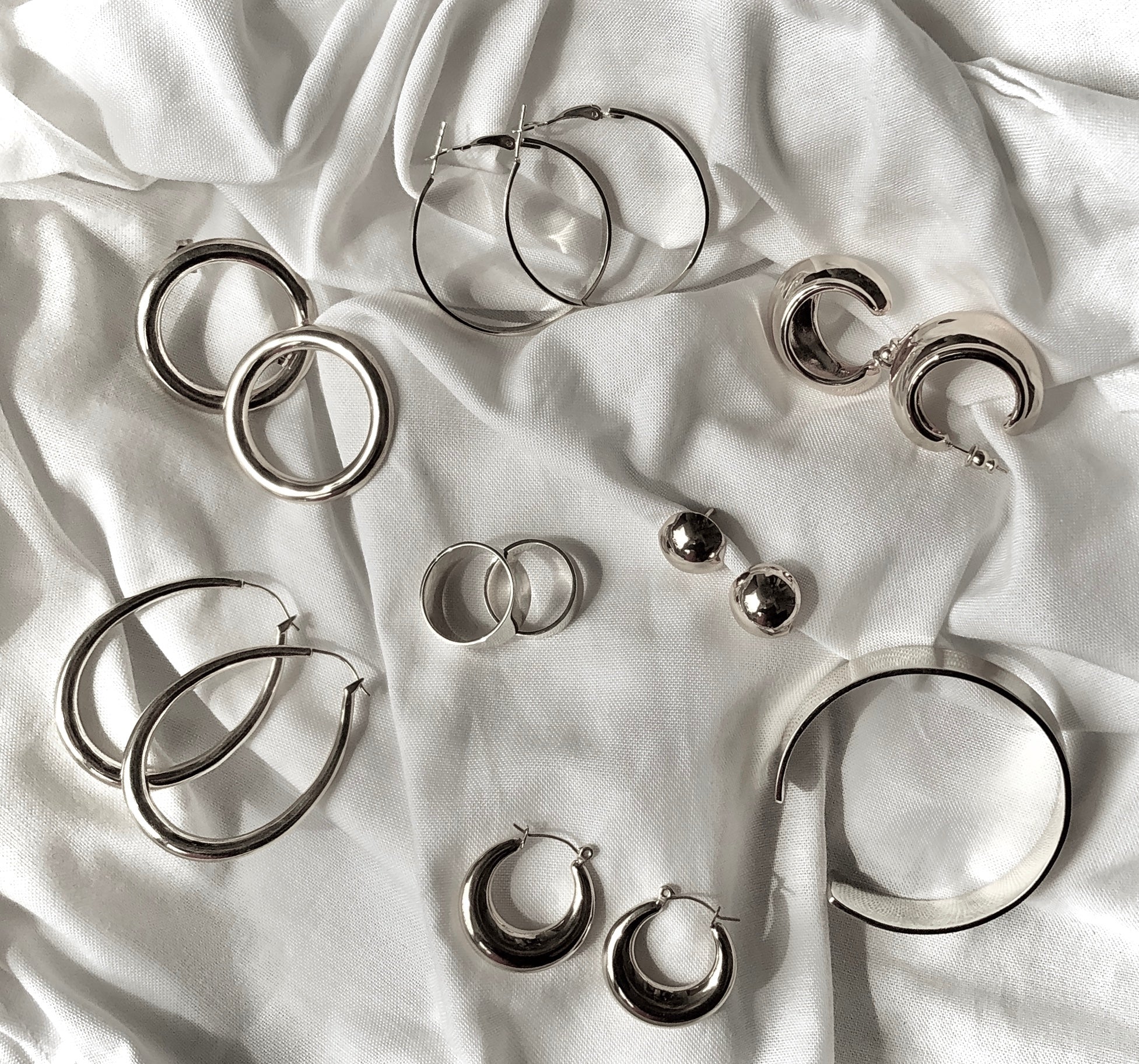 Slim Flat Band Rings by Veronique 925 Silver