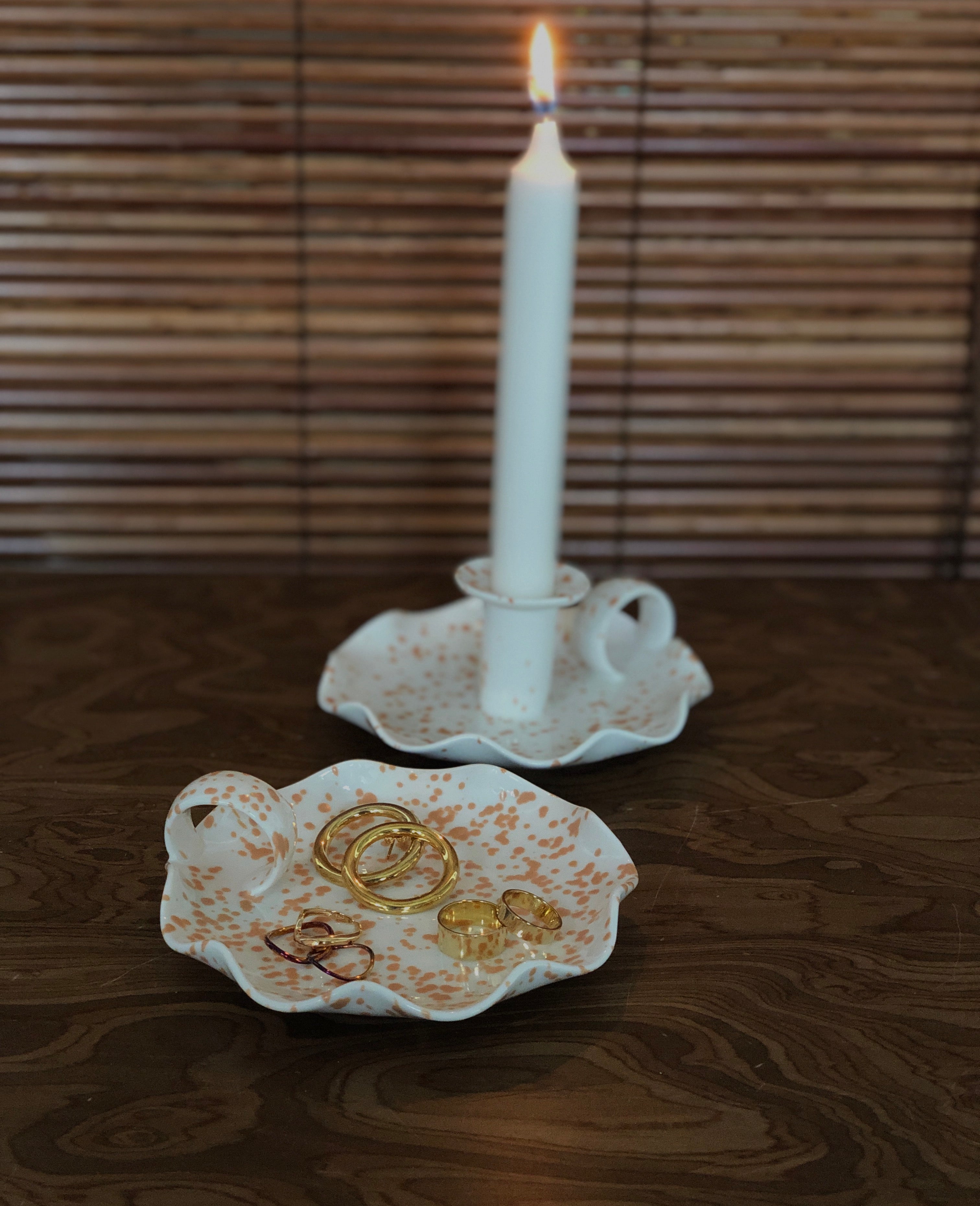 Speckled Candle Holder by Prose Décor