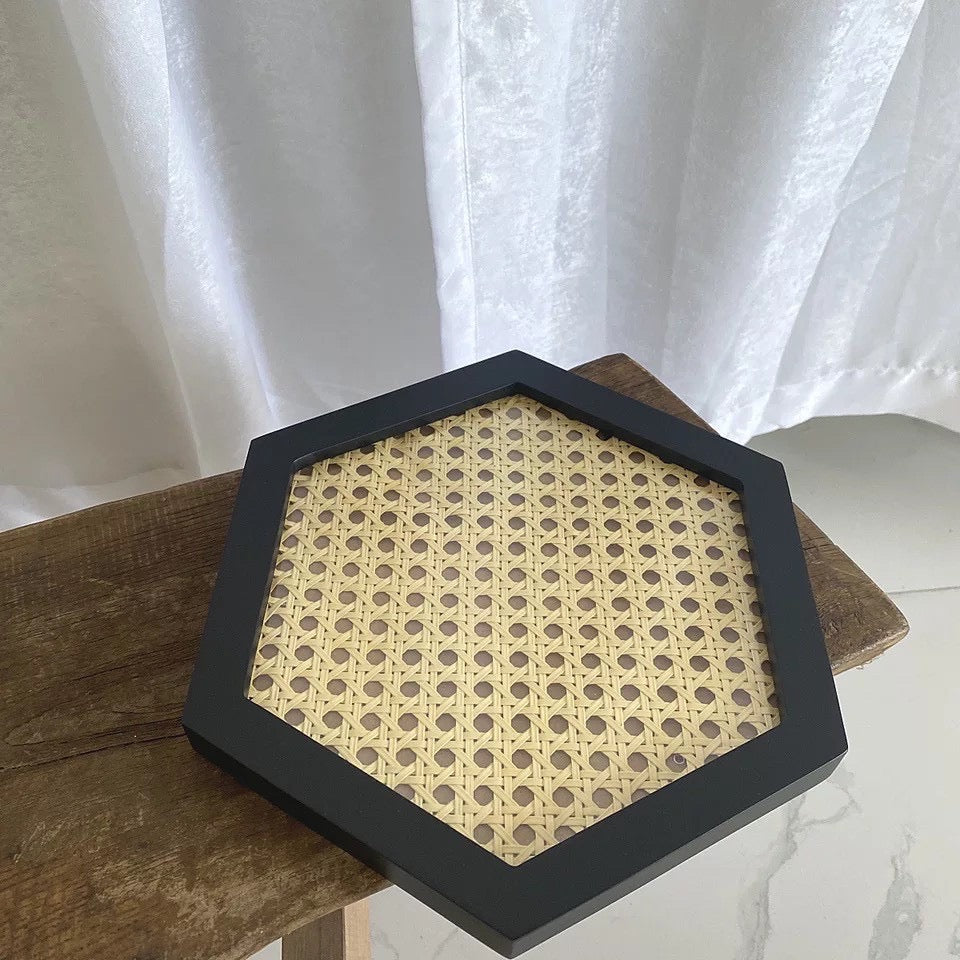 Hexagon Glass Tray by PROSE Tabletop