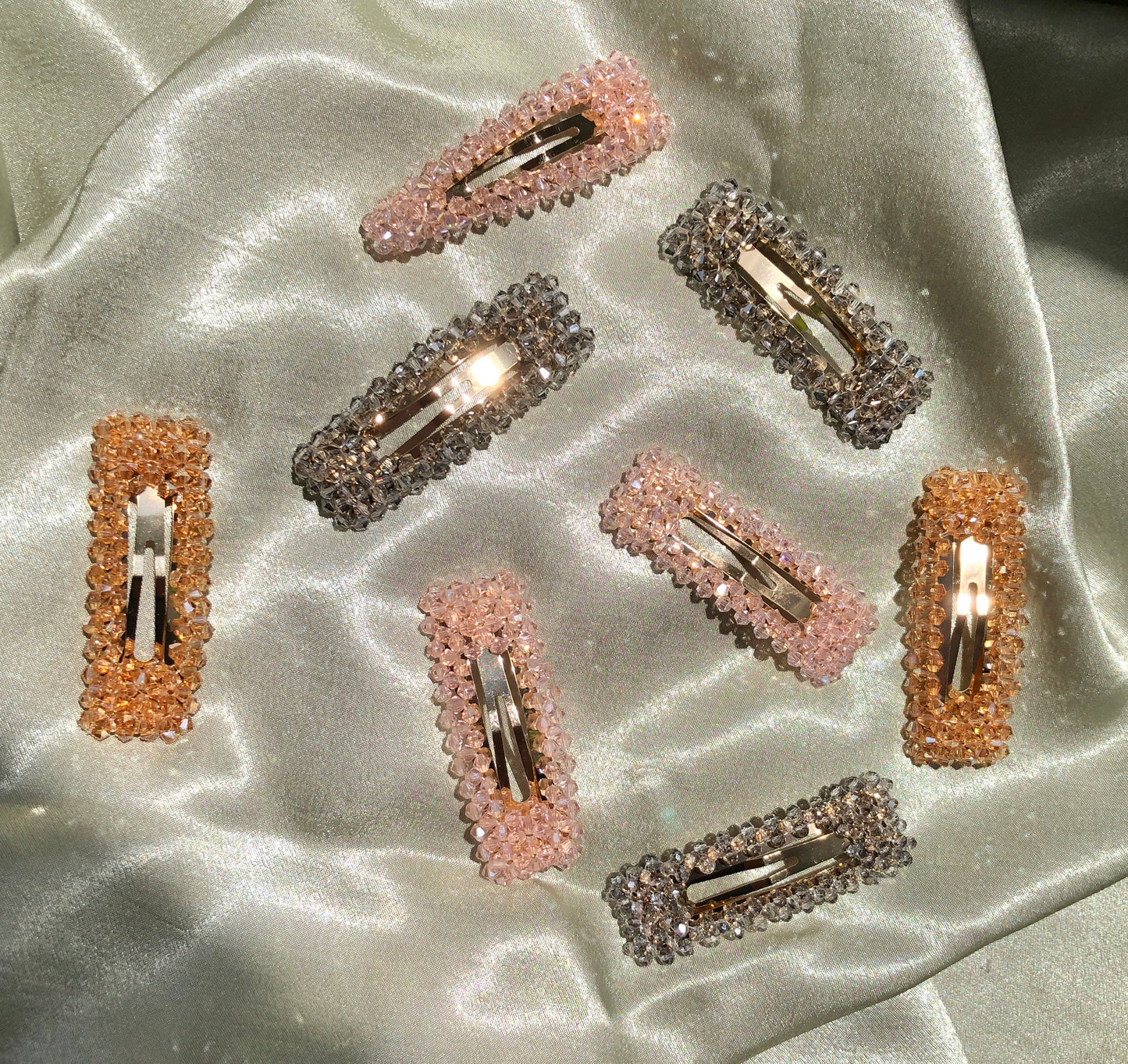 Quartzy Hair Barrettes by Veronique