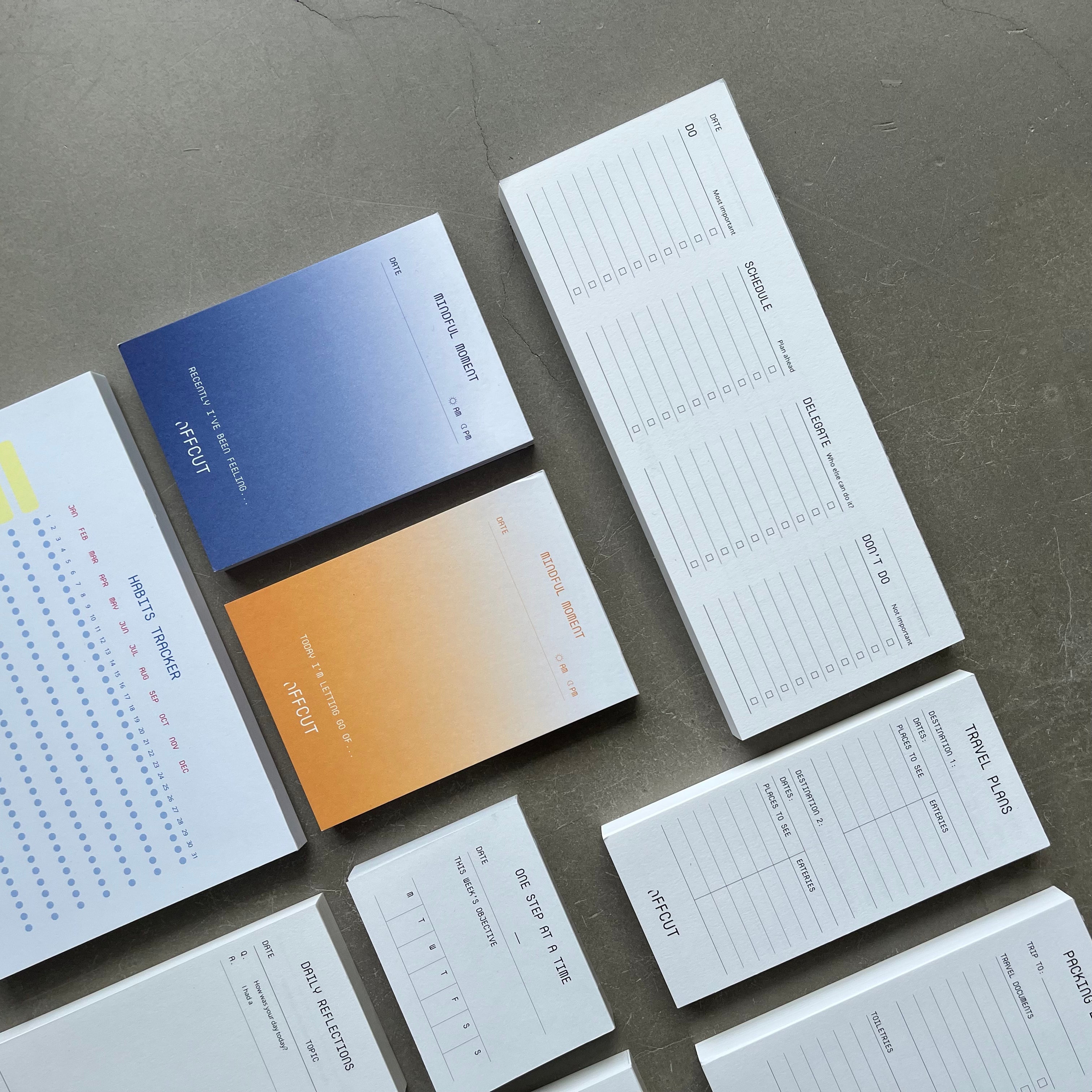 Mindful Moment Notepad (Orange) by OFFCUT
