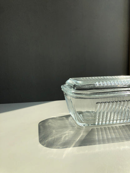 Ripple Glass Butter Dish by PROSE Tabletop