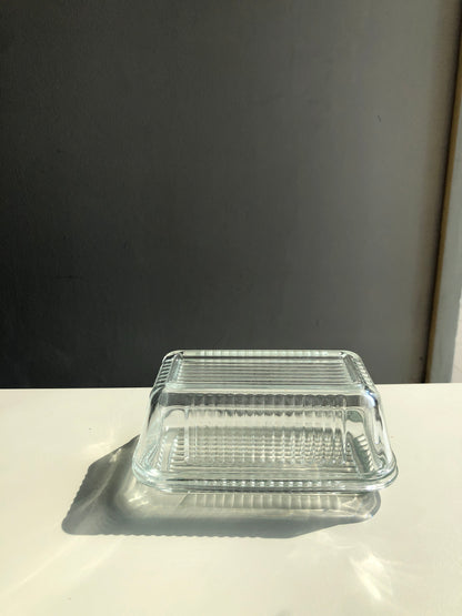 Ripple Glass Butter Dish by PROSE Tabletop