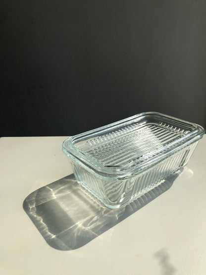 Ripple Glass Butter Dish by PROSE Tabletop