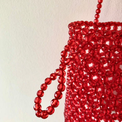 The Cher Beaded Bucket Bag by Veronique