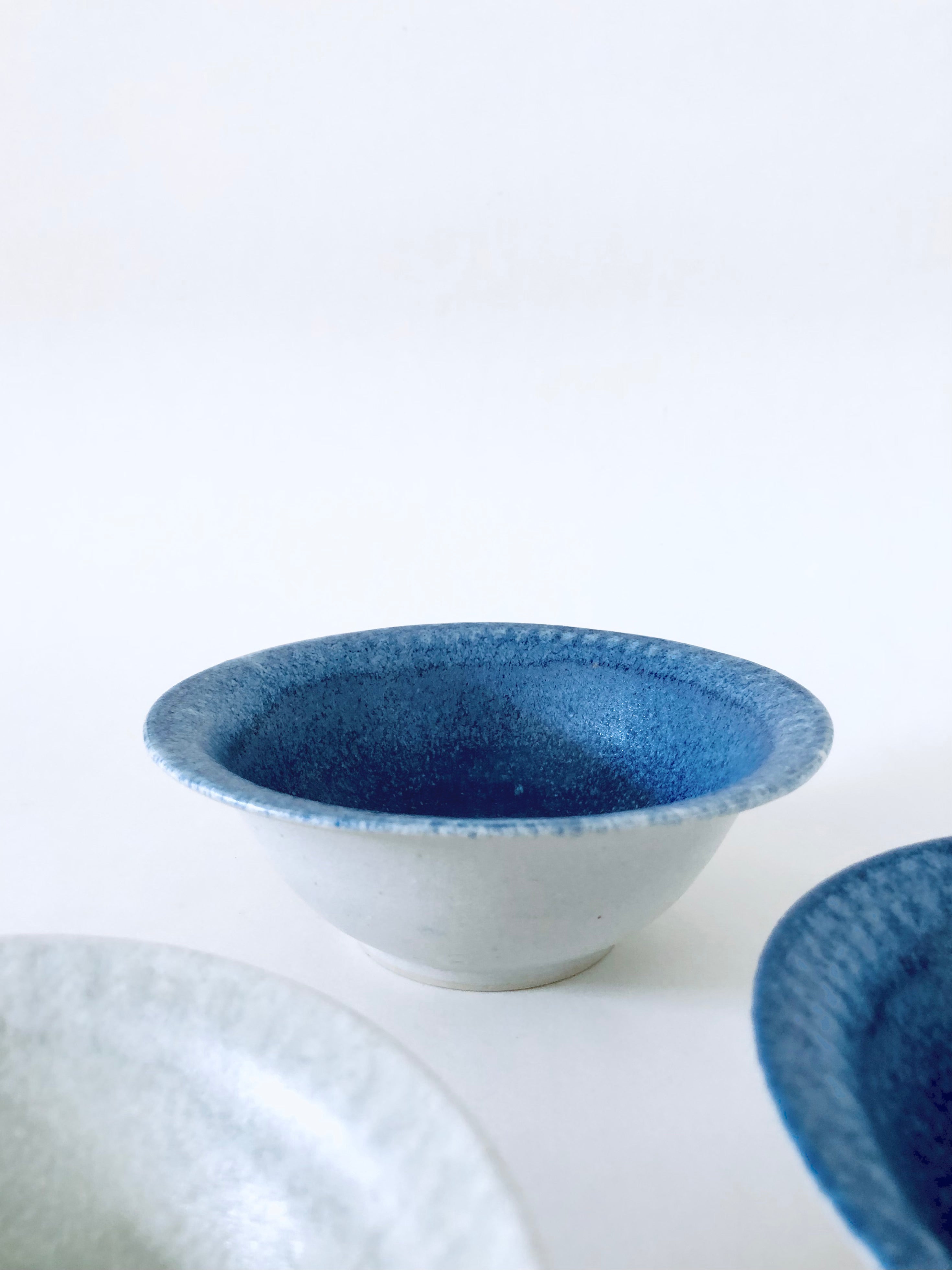 Blue Winter Rime Bowls by Vivian Lam