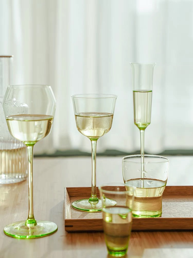 Green Nick and Norah Glass by PROSE Tabletop