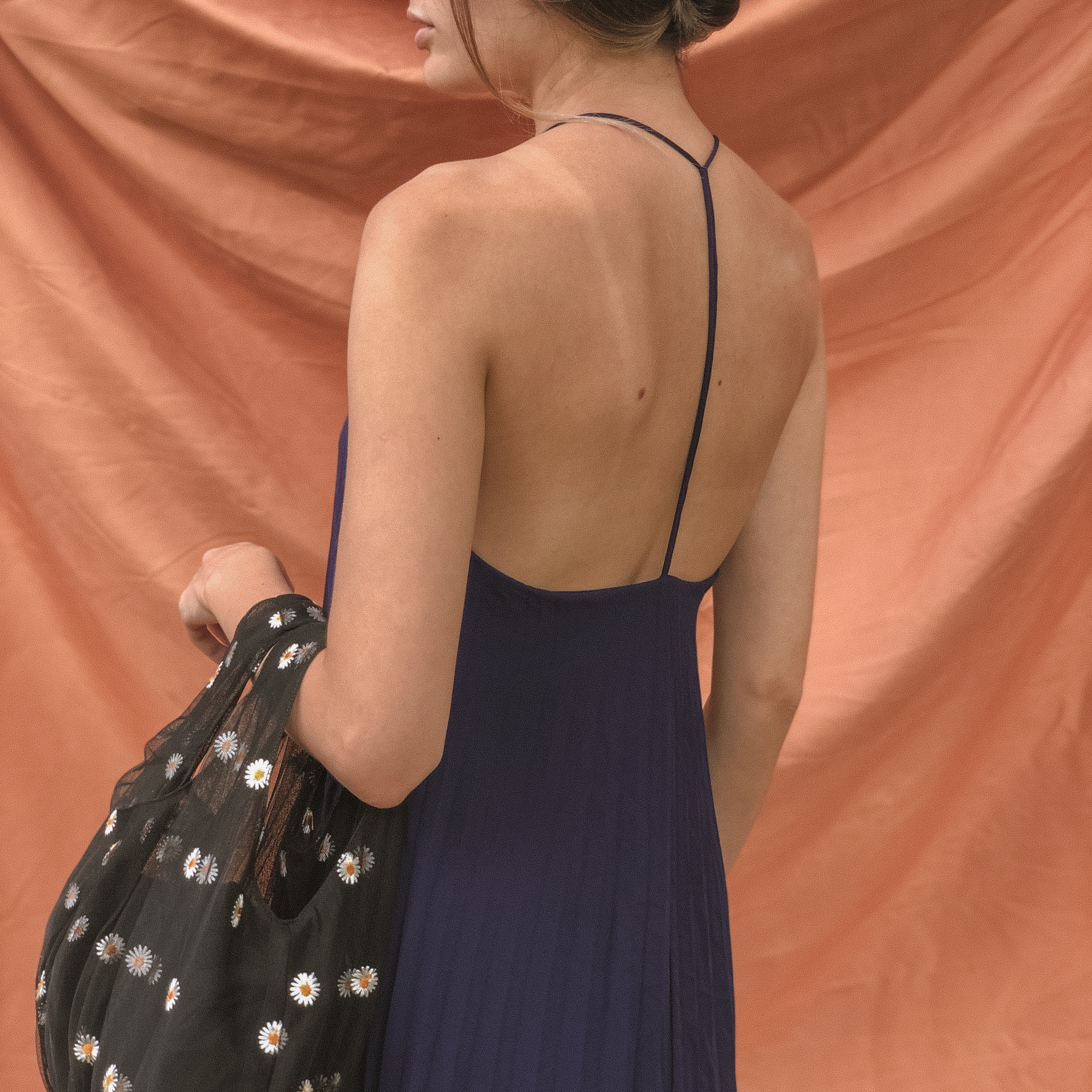 Daisy Mesh Bag in Bleu by Veronique