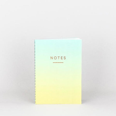 'Ombre' Notebook (Blue/Yellow)