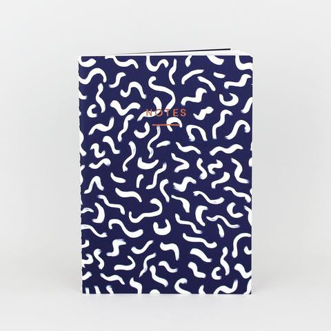 'Wiggle' Notebook (Navy) - Emporium of the Modern Man
 - 1