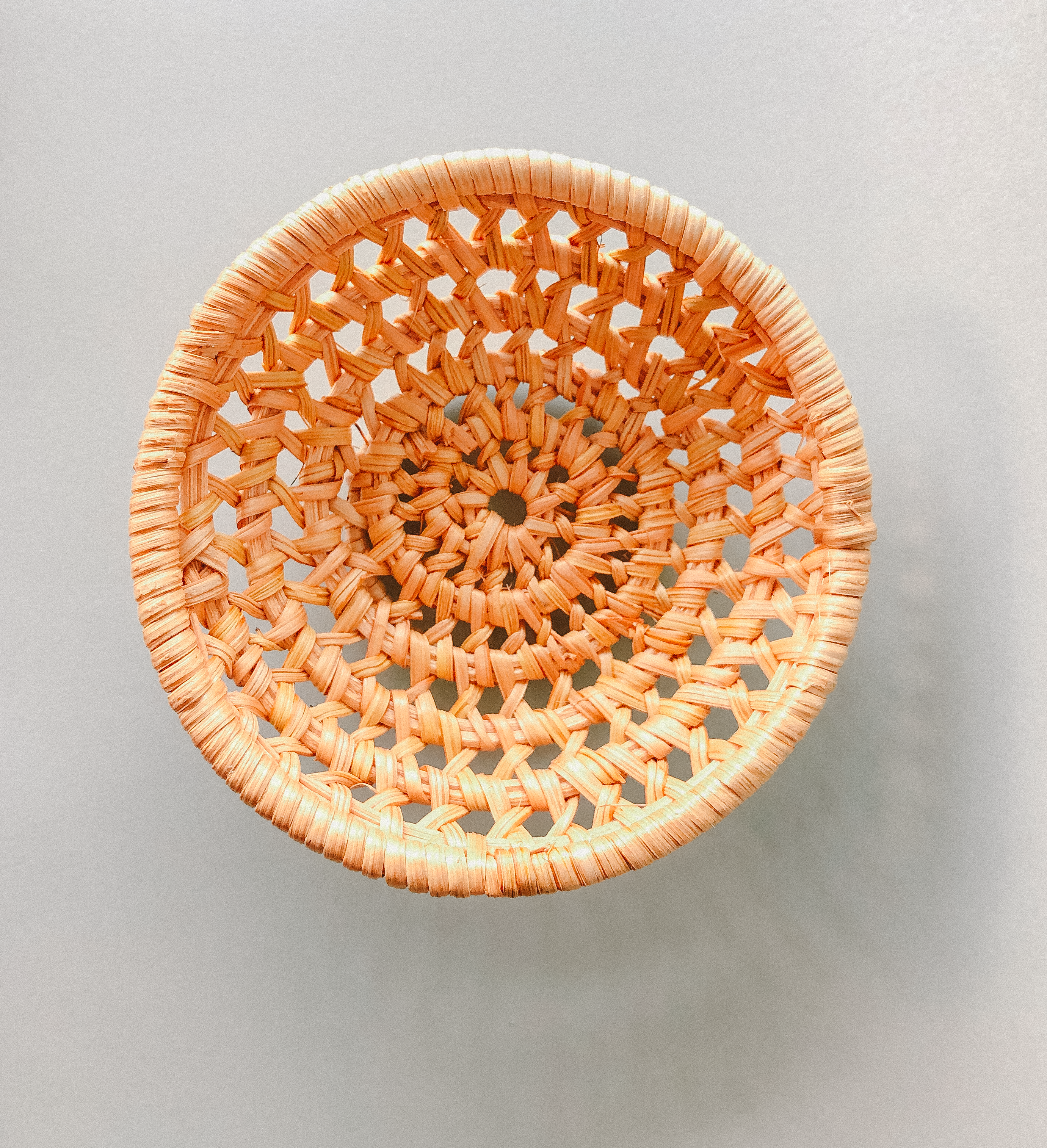 Handwoven Rattan Basket Coasters  by PROSE Tabletop