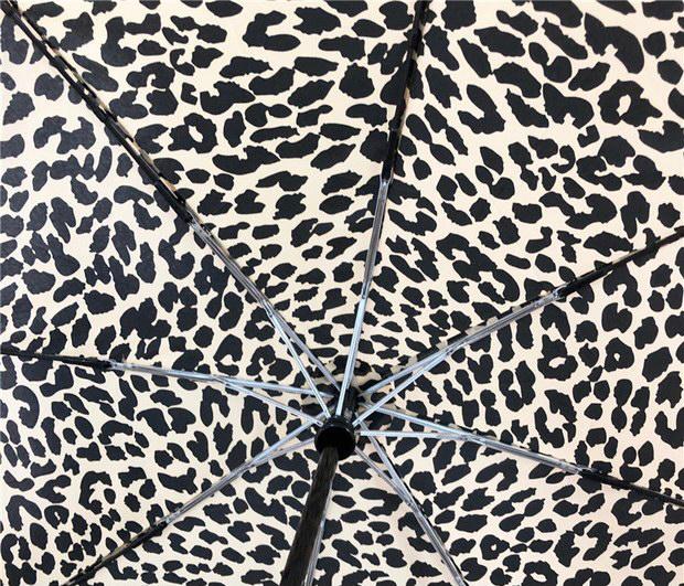 Leopard Print Foldable Umbrella by Veronique