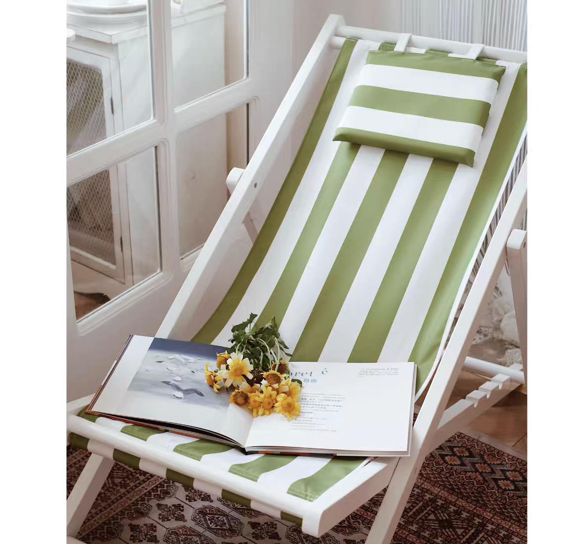 Beach Recliner in Tan by PROSE Décor