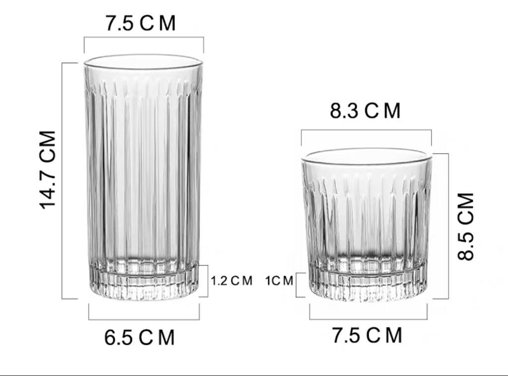Deco Highball Glass by PROSE Tabletop