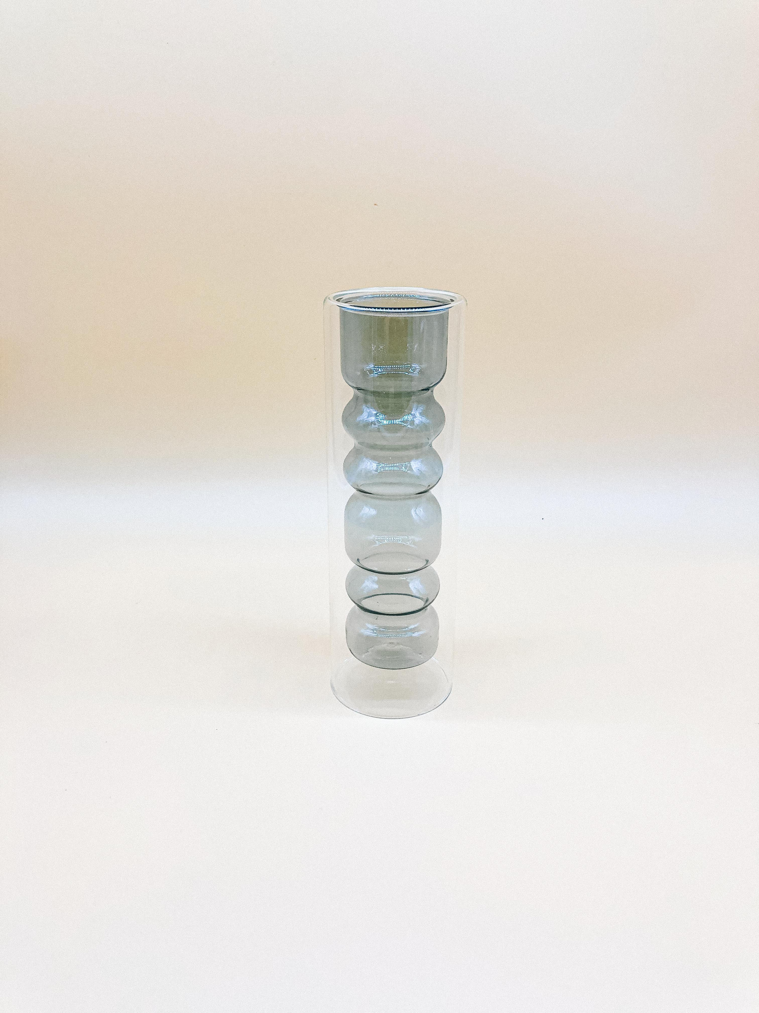 Cylindrical Bubble Vase (Charcoal) by PROSE Botanical