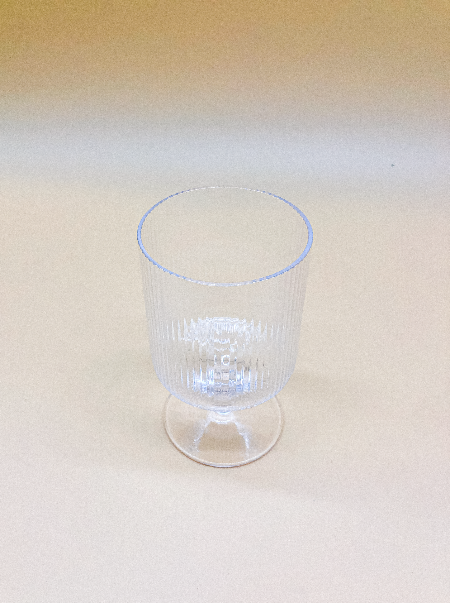 Vintage Style Ripple Goblet  by PROSE Tabletop