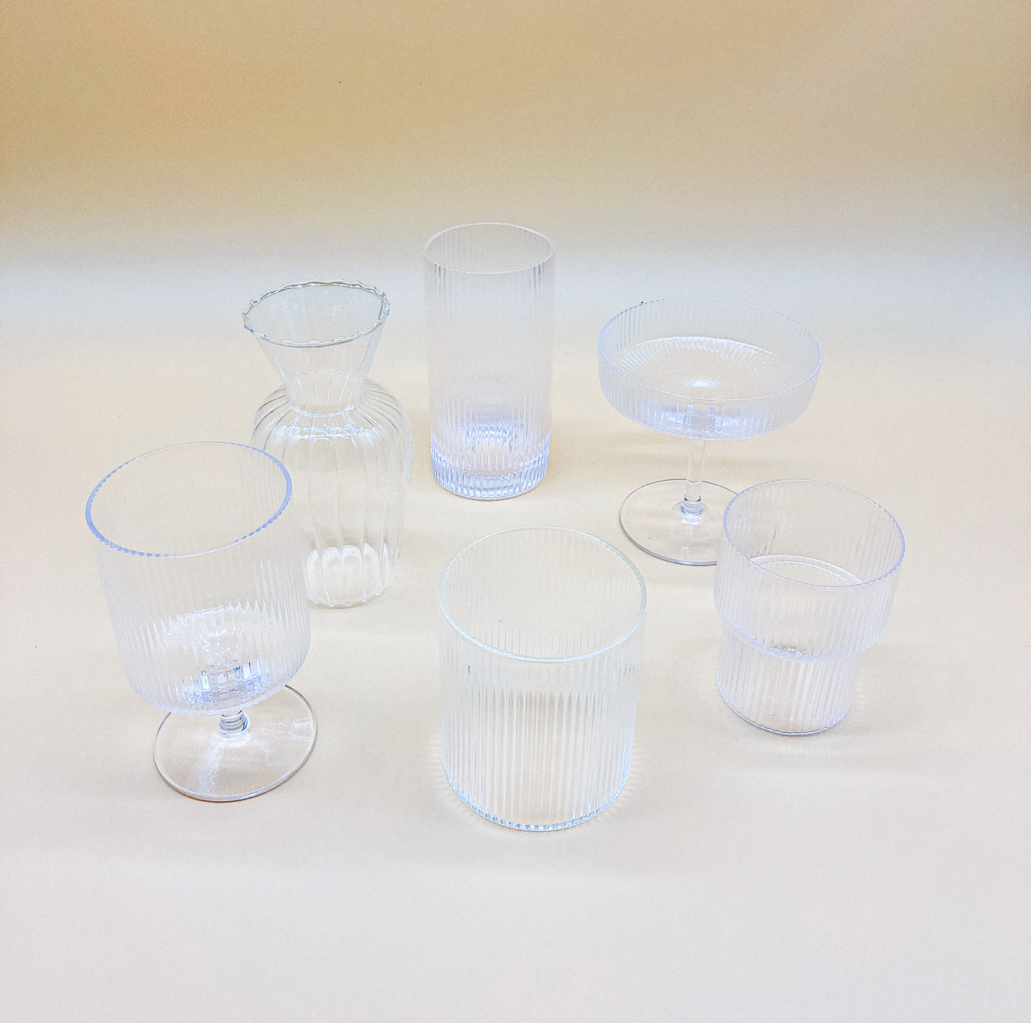 Ripple Highball Glass  by PROSE Tabletop
