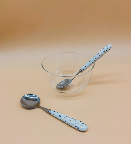 Navy Speckled Spoon by PROSE Tabletop