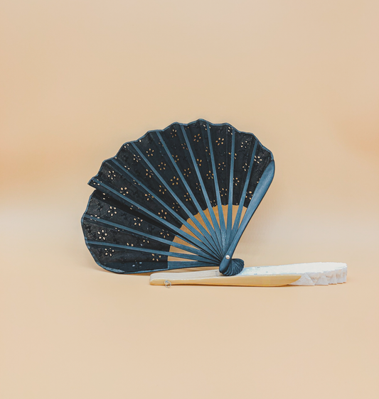 Broderie Fan in Black by PROSE Décor