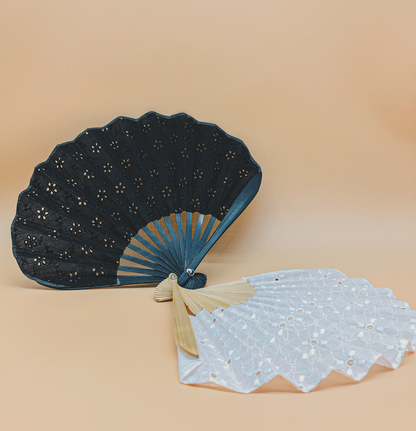 Broderie Fan in Black by PROSE Décor