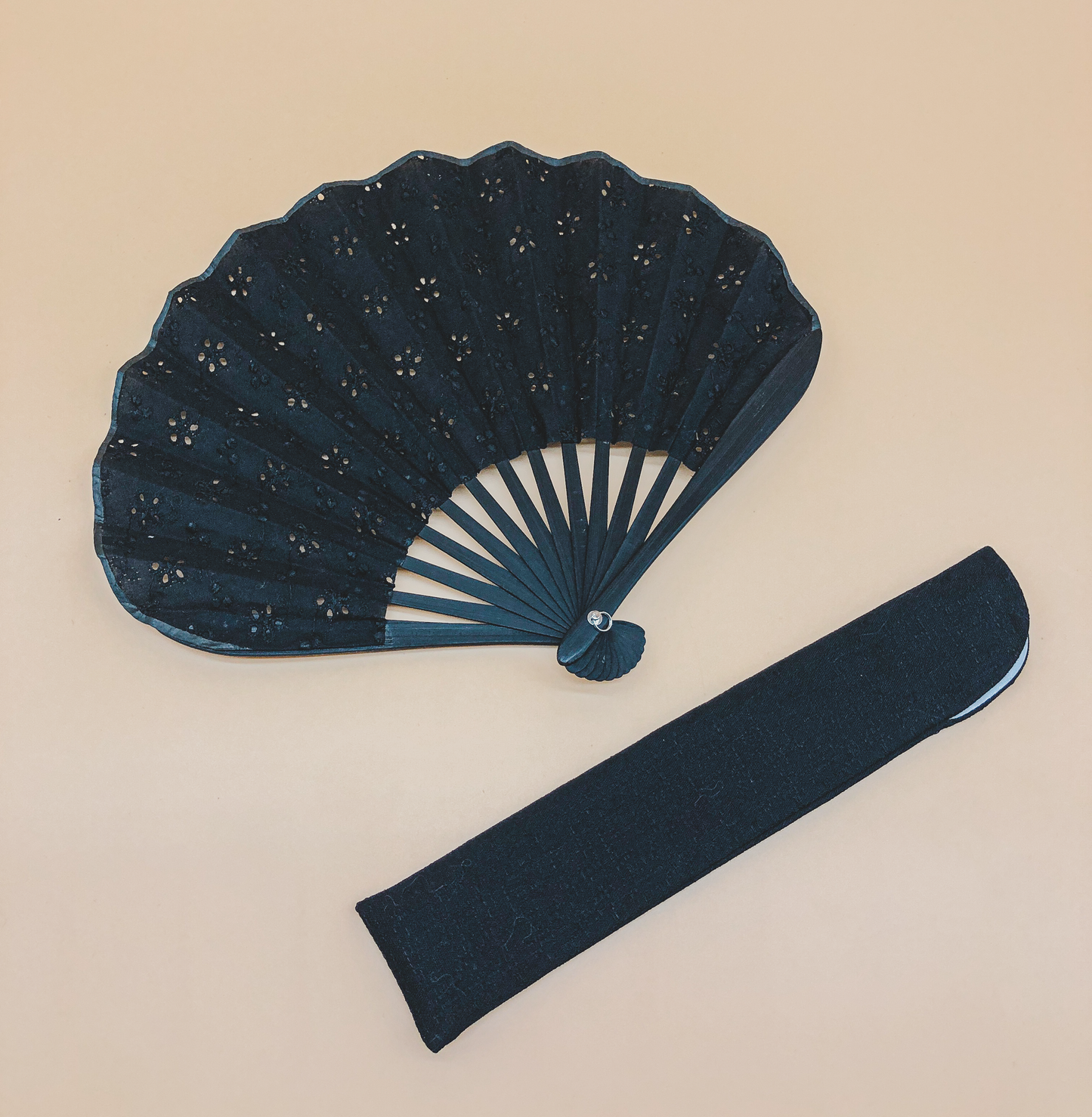 Broderie Fan in Black by PROSE Décor