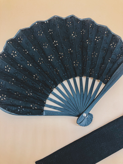 Broderie Fan in Black by PROSE Décor